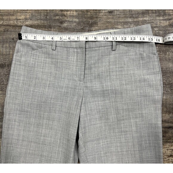 Express Workwear Editor Design Studio Women's Gray Wide Leg Slacks Size 4 - Picture 6 of 10
